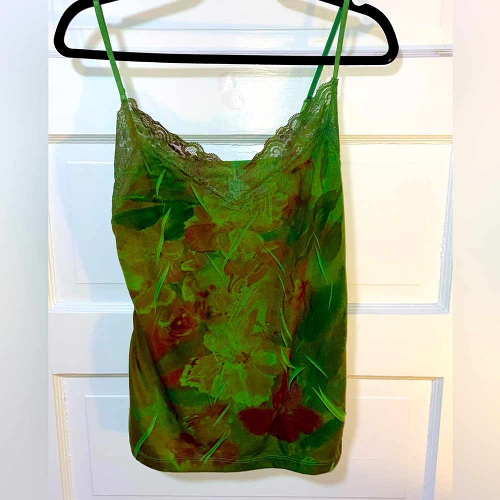 vintage green ROUTE 66 halter top